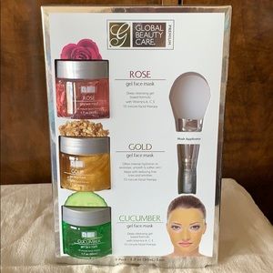 NIB Global Beauty Care premium 3pc mask set